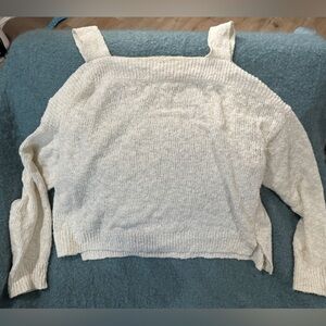 Lucky Brand Cream Size S - Off-Shoulder soft lightweight longsleeve